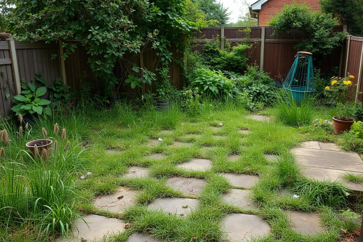 Tired garden → full renovation before
